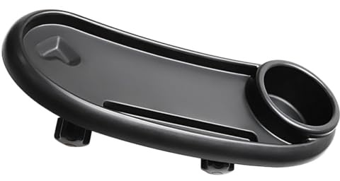 Levemolo Abnehmbares Kinderwagen Snack Tray mit Getränkehalter Kunststoff tablett für Kinderwagen Armlehne Installieren Langlebig und Praktisch für Unterwegs