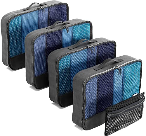 OW-Travel Lätt att organisera med organiseringsset för resväskor. 4 Medium insatser att förvara dina kläder med och påse med blixtlås fö Ryggsäck eller Handbagage. 5st Svart
