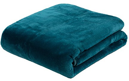 Gözze - Premium Cashmere-Feeling Wohn- und Kuscheldecke, 500 g/m², 220 x 240 cm - Petrol