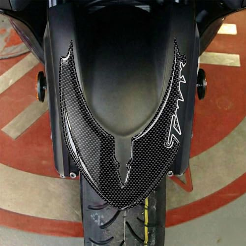 labelbike Adesivo 3D Moto Parafango Compatibile con Yamaha | TMAX 530 2012-2014 e TMAX 500 2008-2011, Scooter Protezione in Resina, Antigraffio, Decorazione, Carbonio Bianco