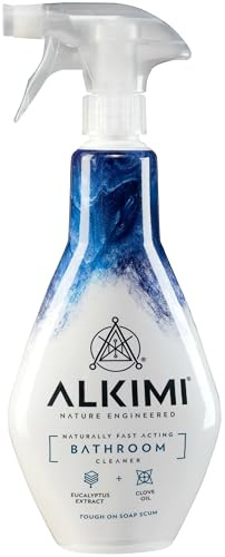 ALKIMI Bathroom Cleaning Spray – Powerful Cleaning, No Harsh Chemicals, with Natural Eucalyptus Extract & Clove Oil