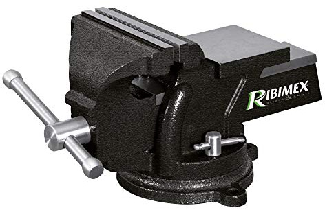 Ribitech - Etau en fonte 125 mm, mâchoires acier - PRETAU125 - Ribitech