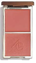 Ayshglamm | Palette 2 en 1 Blush Crème et Poudre Teinte Soft Peach | Fard à Joues Pêche Doux | Effet Bonne Mine Naturelle et Fraîche