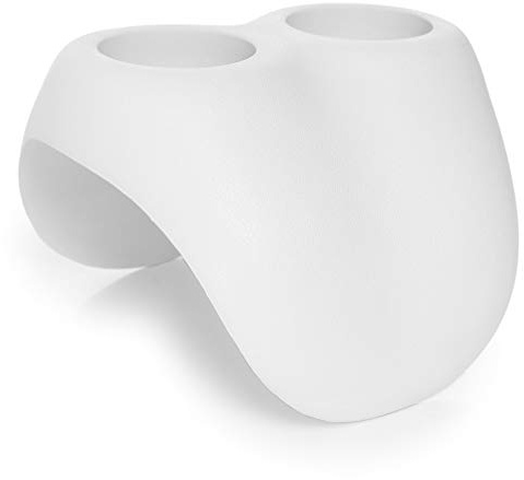 WAVE Spa Hot Tub Drinks Holder, Clip-On Spa Cup Holder for the Edge of Your Tub, Durable Waterproof & Non-Slip, Fits WAVE Aegean, Atlantic & Pacific Spas, Light Grey, 1 Pack