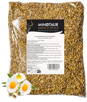 Minotaur Herbs | Echte Kamillenblüten Getrocknet | 2 x 500 g (1 Kg) | Kamille Tee Kamillentee