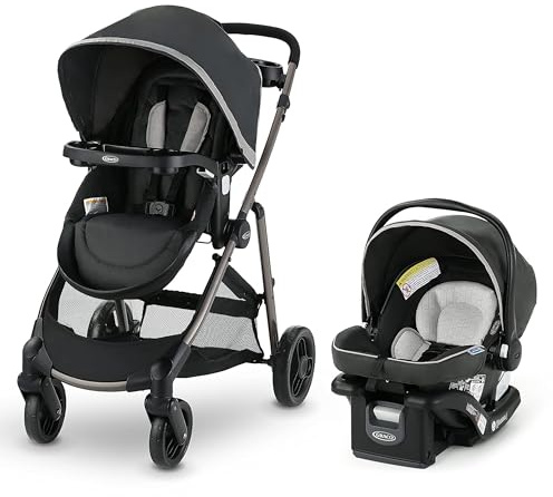 Graco Modes Element LX Travel System, 3-in-1 Carseat and Stroller Combo, Includes: SnugRide Lite LX Car Seat and Baby Stroller, 3 Modes - Infant Car Seat Carrier, Pramette, Toddler Stroller, Redmond