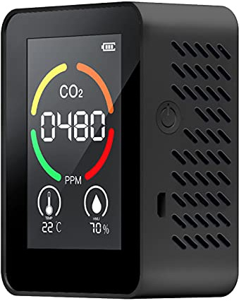 Kavolet 3 in 1 CO2-Detektor, Kohlendioxid-Detektor, Luftanalysator für CO2, Luftqualitätsmonitor, Temperatur, Luftfeuchtigkeit, digitaler CO2-Messgerät für Büro zu Hause