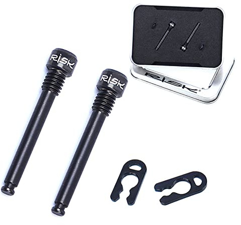 Fahrrad Scheibenbremse Schrauben,Asudaro 2 Stück Titanschrauben Fahrrad Bremssattel Adapter Befestigungs Schraube Rostfrei Schraube Für Mountainbike Fahrrad Bremsbolzen Zubehör,schwarz B