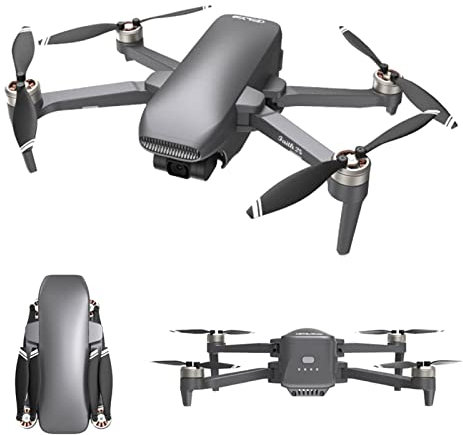 CJGKDJS Drone avec caméra 4K, quadricoptère GPS RC pour débutants, Mini Drones pour Adultes, autonomie de 70 Minutes, Transmission d'image de 7 km, cardan Auto-stabilisant mécanique à Trois Axes