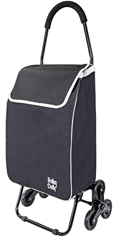dbest products Treppensteiger Trolley Dolly Sport Einkaufswagen 3 Räder Heavy Duty Shopping Handwagen Made for Condos Wohnungen, 101,6 cm Griffhöhe Carrito de Compras Con Ruedas, Schwarz