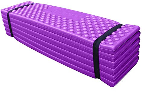 Faltbare Camping-Unterlage, verdickte, ultraleichte Schaumstoff-Isomatte, Campingmatte, 180 x 57 x 2 cm, Kinderbett-Matratze, Aktivitätskissen für Wandern, Rucksackreisen, Orange/Lila/Grün/Blau