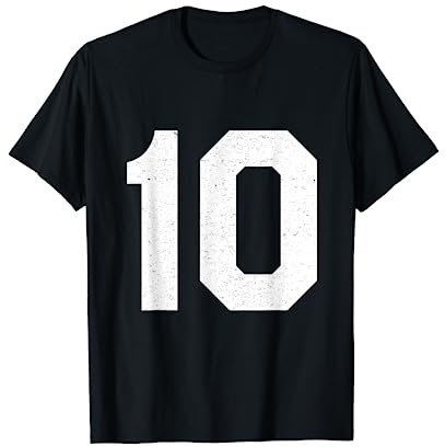 Trikot-Uniform Nummer 10, Alterssportler T-Shirt