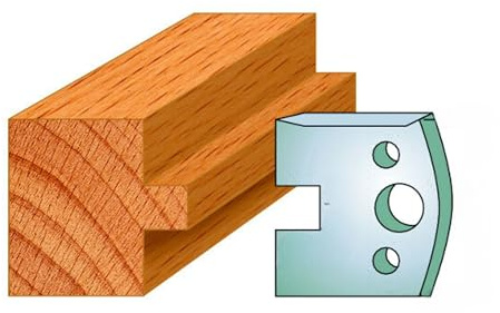 Xcalibur Tooling 40mm Euro Spindle Moulder Cutters & Limiters � Profile 092 Knife Set (2 Knives + 2 Limiters) � Precision Steel Blades for Euro Limiter Blocks