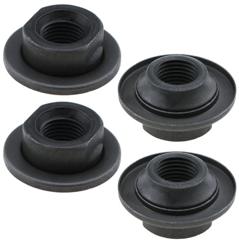 LUORNG 4PCS Wheel Nut Bicycle Rear Axle Gear Black Mountain Bicycle Axle Nut Fit Bicycle Wheel Hub Mount Repair
