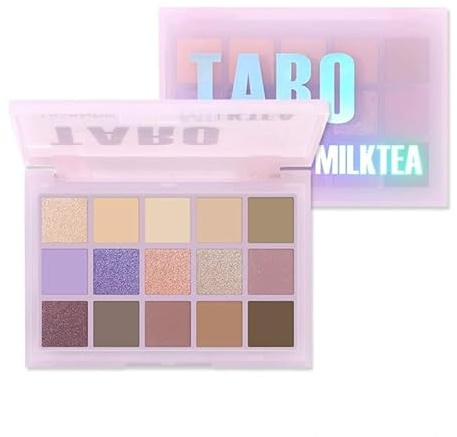 Beauty Glazed 15 Colori Shimmer Paletta Palette Ombretti Nude smochiave nero base ombretti Brillante e Metallizzato Altamente Pigmentati per Trucchi Occhi - Make Up