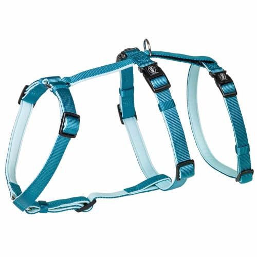 Nobby Sicherheitsgeschirr Turva hellblau Hals: 42-60 cm, Brust: 50-75 cm, 20 mm