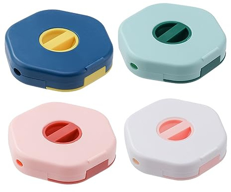 Holibanna 4pcs Abs Charging Cable Winder Case for Portable Cable Storage