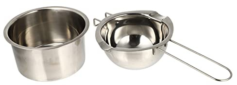 FONDOTIN Reliable Soap Melt Pot with Inner Melting Bowl Set for Handmade Soap DIY Crafting Household Waxing Bowl Accessory for Hair Removal