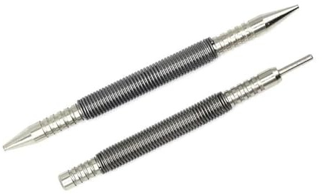 MZYFDC Set Cacciaspine Kit di 2 Chiodi a Molla a Doppia Testa da 3500 PSI for la rimozione dei perni delle Cerniere, Senza Martello, Multifunzione, da 1/16 di Pollice e 1/32 di Pollice.