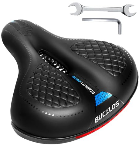 Fahrradsattel, Gel-Fahrradsattel, Breit, Komfortabel, Atmungsaktiv Und Weich, Wasserdichter, Stoßdämpfender Ergonomischer Memory-Schaum Fahrrad Sattel