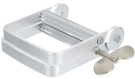 SOIMISS Presse-tube Métallique en Alliage D'aluminium, Presse-dentifrice et Presse-colorant Cheveux, Outil Manuel pour Tubes, Argenté, Usage Domestique, Distribution Précise, Économiseur de Produit