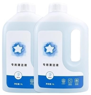 Líquido limpiador de vidrios, compatible con Ecovacs Winbot W1SPro/W1 PRO/W2 OMNI/W2 PRO/W2 PRO OMNI/WINBOT MINI HA41, repuestos for limpiacristales(1000mlx2)