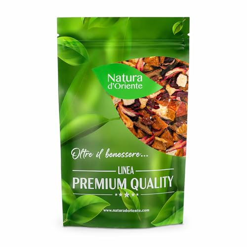 NATURA D'ORIENTE Infuso Arancia Vaniglia Cannella 100g | Con arancia, cannella e vaniglia • Note calde e agrumate • Miscela sfusa