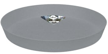 elho Loft Urban Saucer Round 41 - Saucer for Outdoor & Accessories - Ø 41.0 x H 5.2 cm - Grey/Living Concrete