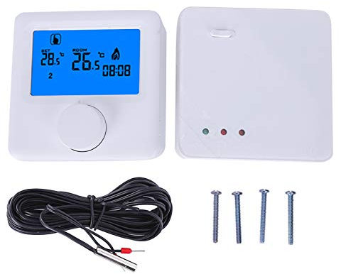 Termostato digitale, termostati digitali per la casa, regolatore di temperatura del termostato di riscaldamento wireless RF LCD digitale per sistema di riscaldamento elettrico