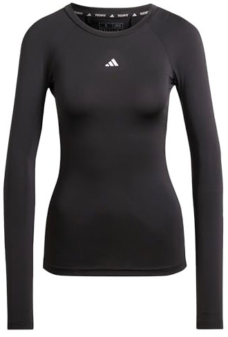 adidas Women's Techfit Longsleeve Training Top, Black, XL