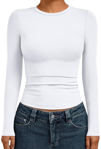 AUTOMET Women's 347 T-Shirt | Gym to street,high stretch,buttery-soft,pairs with jeans or skirts,travel ready staple,versatile layering staple