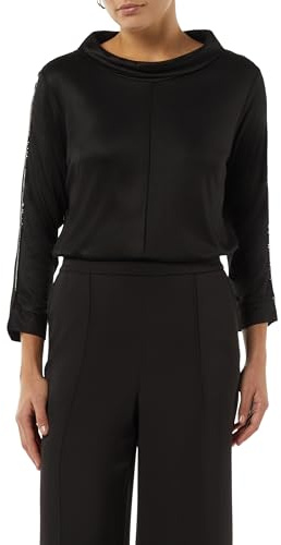 Comma Viskose-Shirt mit Pailletten-Details