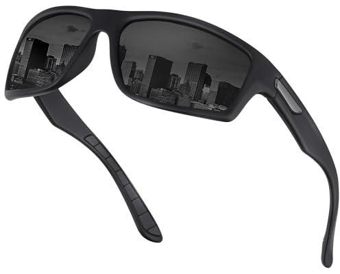 OJIRRU Sport Sonnenbrille Herren Polarisierte Sportbrille für Herren Damen zum Angeln Fahrrad Golfen Laufen UV400 Schutz