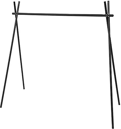 aqxreight Estante Colgante Estructura de Trípode Negro Plegable Estante Colgante con Bolsa de Almacenamiento para Acampar Al Aire Picnic