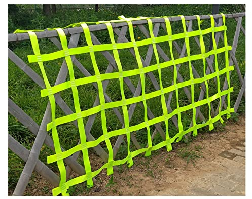 Kinder-Kletternetz, Leiter, Outdoor-Gepäcknetz für Schaukel-Set, Krieger-Hindernislauf, Indoor-Dschungel-Fitness-Seilbrücke, Hinterhof-Spielplatz-Gurtband, Grün, 2 x 3 m