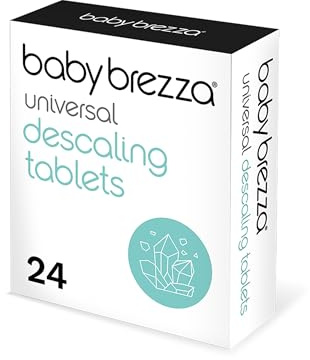 Baby Brezza Universal Descaling Tablets – 24 Pack – Safe & Effective Limescale Remover for Baby Brezza Machines – Non-Toxic, Hypoallergenic Formula