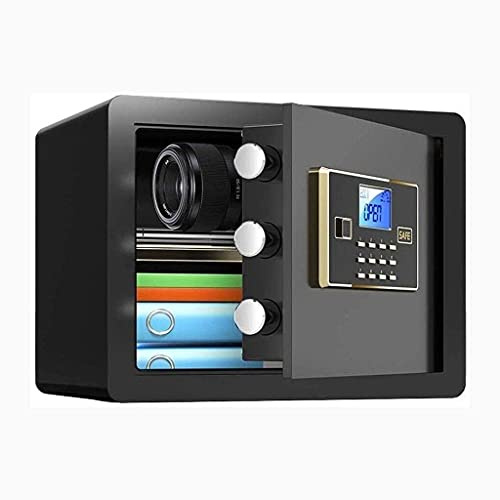 ZLLFHS Casseforti Sicurezza, Password Elettronica Antifurto antincendio Incorporato Multicolore -38X30X30Cm Cassaforte Elettronica Assicurazione, Oro