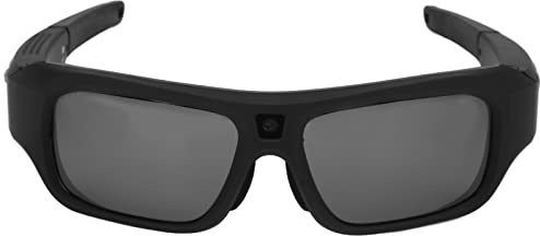 Occhiali da Sole per Registrazione Video Intelligenti, Occhiali per Mini Fotocamera Full HD 2K con Angolo di 90°, Occhiali per Fotocamera per Winsows/Vista/Os10.5, per Ciclismo/guida/escursionismo