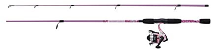 Mitchell Tanager Pink Camo II Spinnkombination | Leichte Spinnruten- & Rollen-Kombination für Frauen und Jugendangler | Süßwasser-Setup für Forelle, Barsch, Hecht | Mehrere Optionen verfügbar