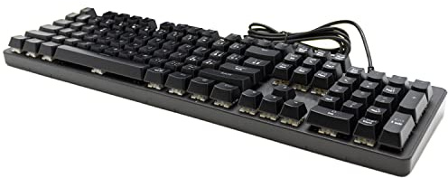 SIMPLETEK – Tastiera da Gaming Meccanica Programmabile con Backlight Cablata | 14 Colori, USB, ARGB, Switch Blu