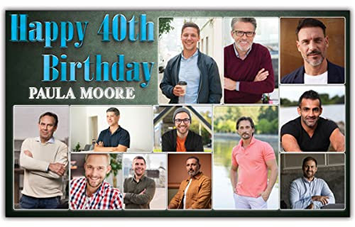 Personalisierter Hintergrund für Geburtstagsbanner für Kinder, Männer, Frauen, Party, Hochzeit, Dekoration, Feier, Poster, Geschenk