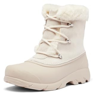 Sorel Bottes Snow Angel, Daim imperméable, Poignet en fausse fourrure, Isolation robuste, Adhérence supérieure - Femmes