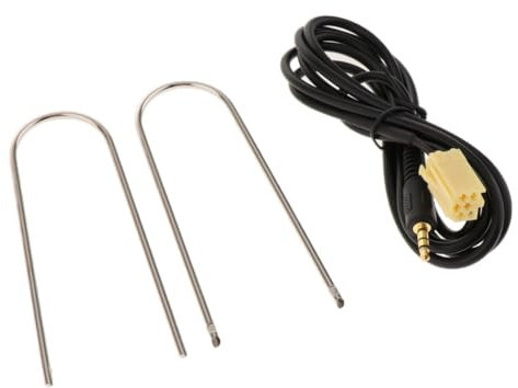 RAEGAN [Vehicle Parts] Ingresso AUX Cavo Jack da 3,5 mm Spina di Piombo 6 Pin Mini ISO for iPod MP3 for Fiat 500 for Grande [Replacement]