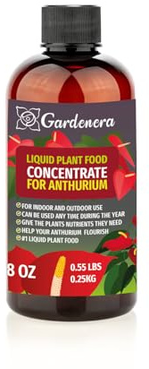 Gardenera Plant Growth Superfood for ANTHURIUM with 18 Essential Vitamins & Minerals - Organic Plant Food Fertilizer - Micro-Fungi and Bio-Organisms for ANTHURIUM Plant Care & Growth Enhancement - 8oz