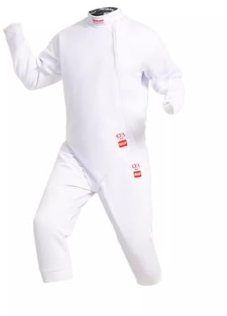 KXJPIZIYB 3-teiliger Fechtanzug für Die Linke Hand, Fechtjacke/-Weste/-Hose, Wettkampfanzug, 450N Eisseide Dünn(42#)