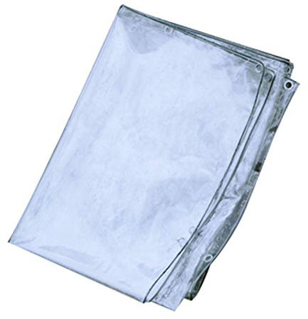 WXQTM Telo Occhiellato Trasparente A Prova di Vento Film PVC Isolante A Effetto Serra Telone Durevole Usato per Prato, Tetto, Balcone, 0,3 Mm, 14 Specifiche (1.8x1.5m)