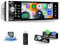 CAMECHO Autoradio 1din Dab Plus con Carplay Android Auto, 5.1 Pollici Touchscreen Stereo Auto Supporta Bluetooth Mirror Link 2 connessioni USB FM/AM/RDS EQ SWC + Telecamera posteriore+MIC