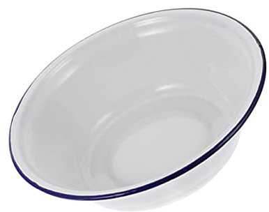 Cabilock Vintage Rührbecken Retro Emaille Becken Aufbewahrungsschale Lebensmittelaufbewahrungsbecken Lebensmittelbehälter Küchenzubehör Haushalt Ablage Waschbecken Praktisch Langlebig