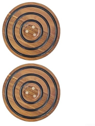 Oniissy Dessous de plat en bois d'acacia avec aimants puissants, solution parfaite pour les casseroles chaudes sans tracas