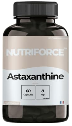 Astaxanthine Pure – 500 mg – 60 Gélules – Antioxydant Puissant pour Peau, Immunité & Énergie